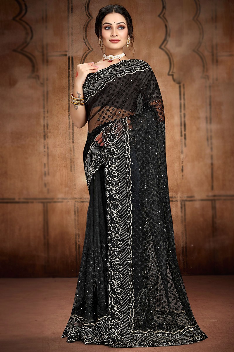 প্রিমিয়াম সফট অরগান্জা মসলিন শাড়ী ব্লাউস পিস্ সহ